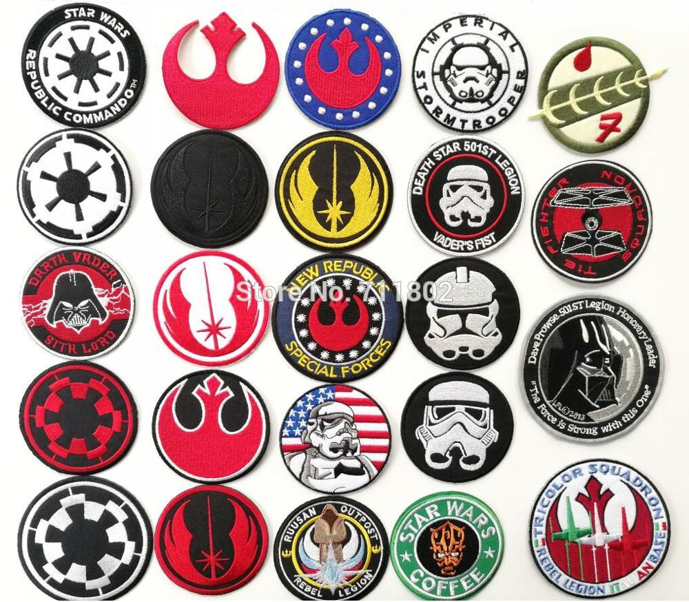 Star Wars Embroidery Pattern 501stlegion Star Wars Captain America Iron On Patches Biker Vest Patch Movie Tv Embroidery Appliques Badge Sewing Supplies