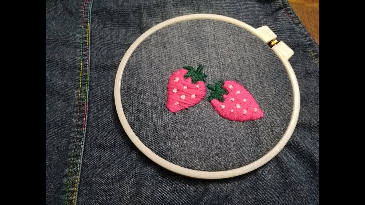 Strawberry Embroidery Pattern Elegant Strawberry Embroidery