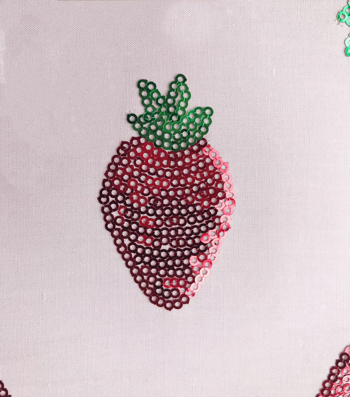 Strawberry Embroidery Pattern Sew Sweet Dahlia Polyester Fabric Summer Strawberry