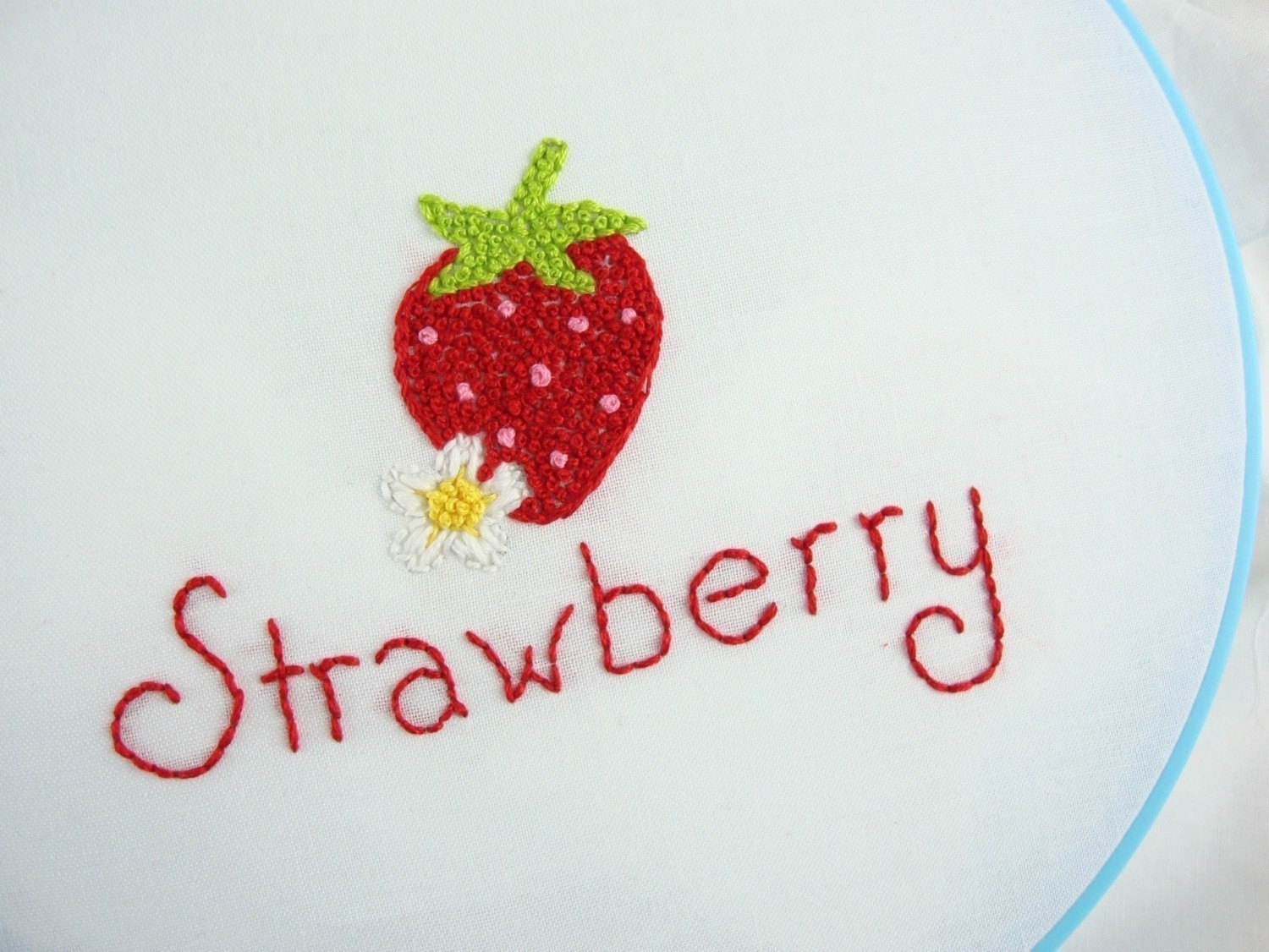 Strawberry Embroidery Pattern Strawberries Embroidery Pattern Packet Strawberry Embroidery Design