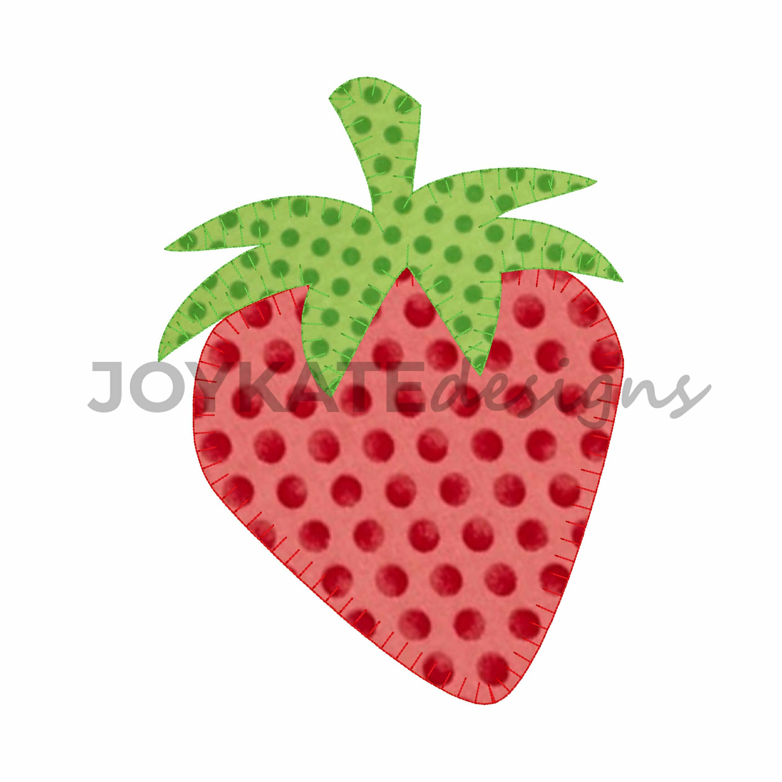 Strawberry Embroidery Pattern Strawberry Blanket Stitch Applique Embroidery Design