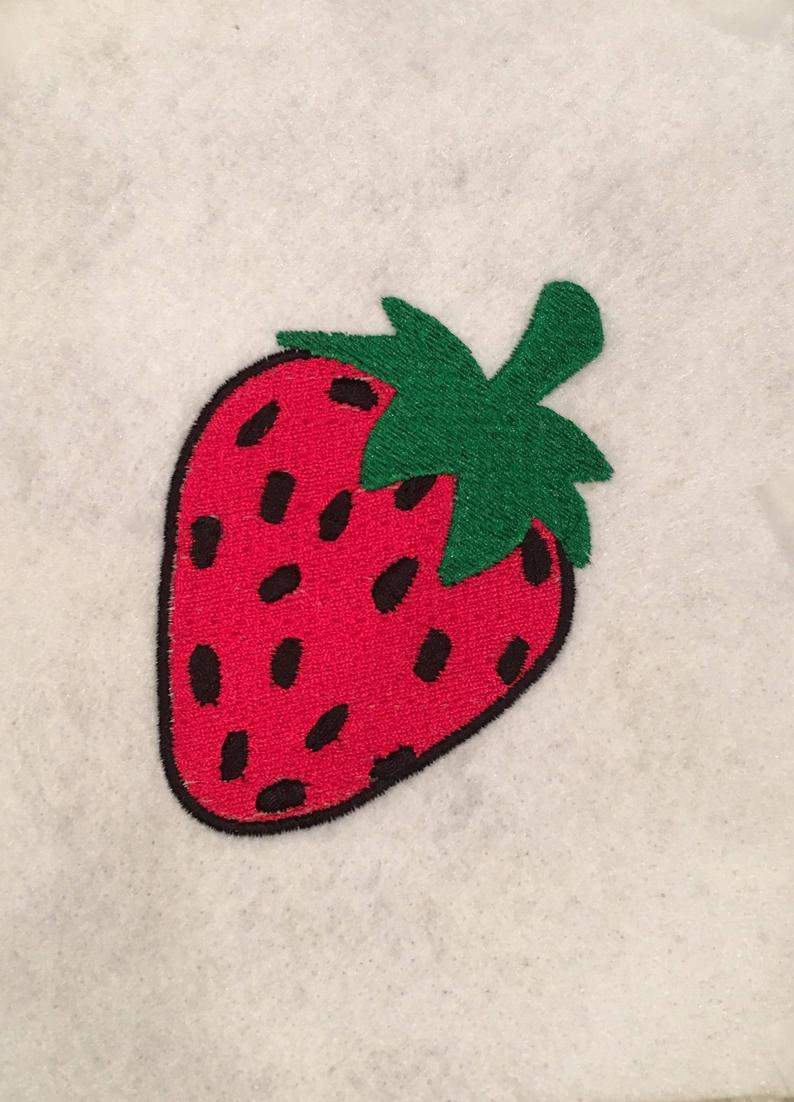 Strawberry Embroidery Pattern Strawberry Embroidery Design Strawberry Embroidery Embroidery Design