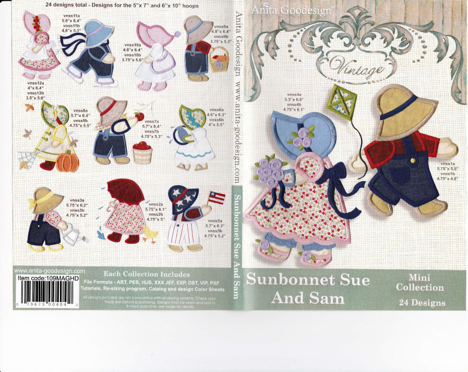Sunbonnet Sue Embroidery Patterns Free Sunbonnet Sue And Sam Anita Goodesign Embroidery Designs