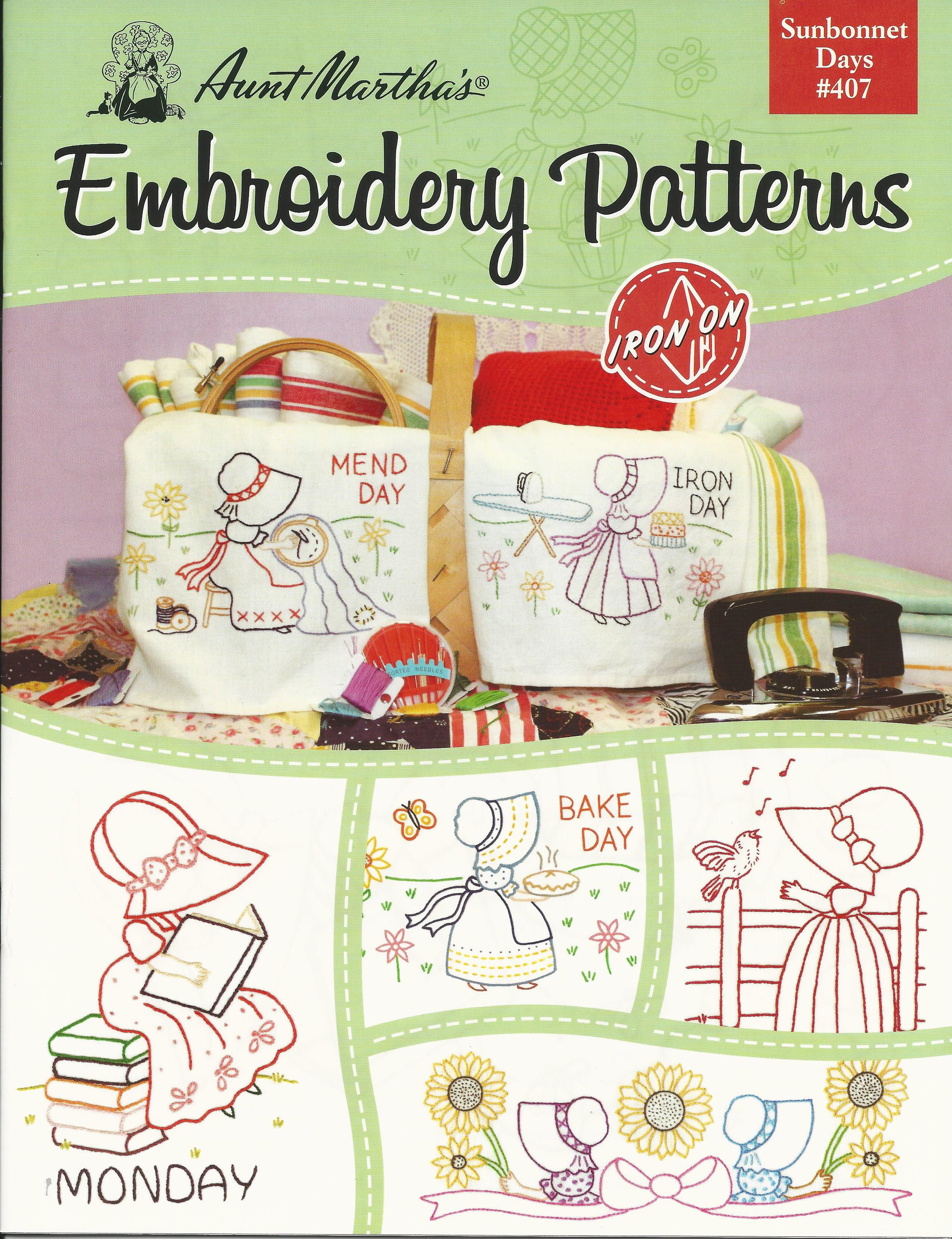 Sunbonnet Sue Embroidery Patterns Sunbonnet Days B407 Embroidery Patterns Aunt Martha Quilts Of Nauvoo