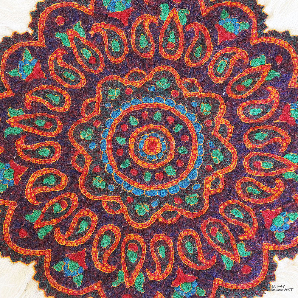 Tablecloth Hand Embroidery Patterns Persian Ethnic Embossed Hand Embroidered Tablecloth Shop Far Way Art