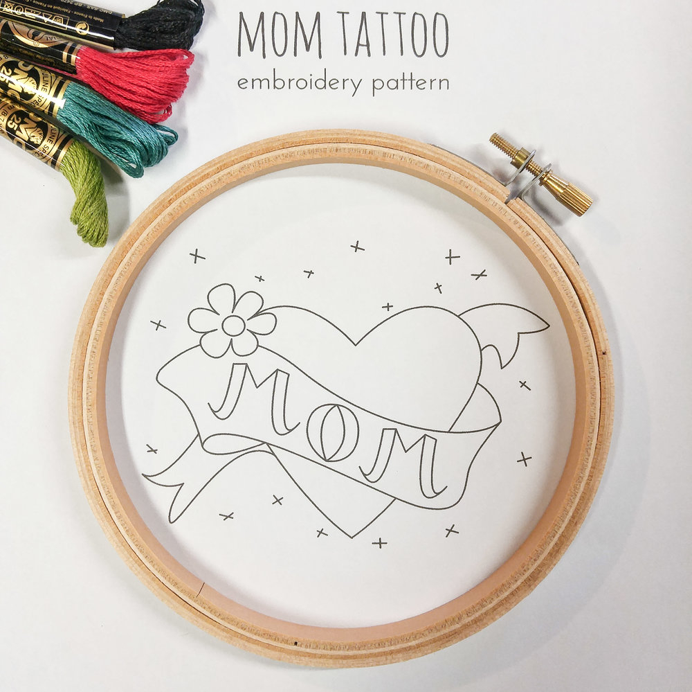 Tattoo Embroidery Patterns Patterns Cozyblue Handmade