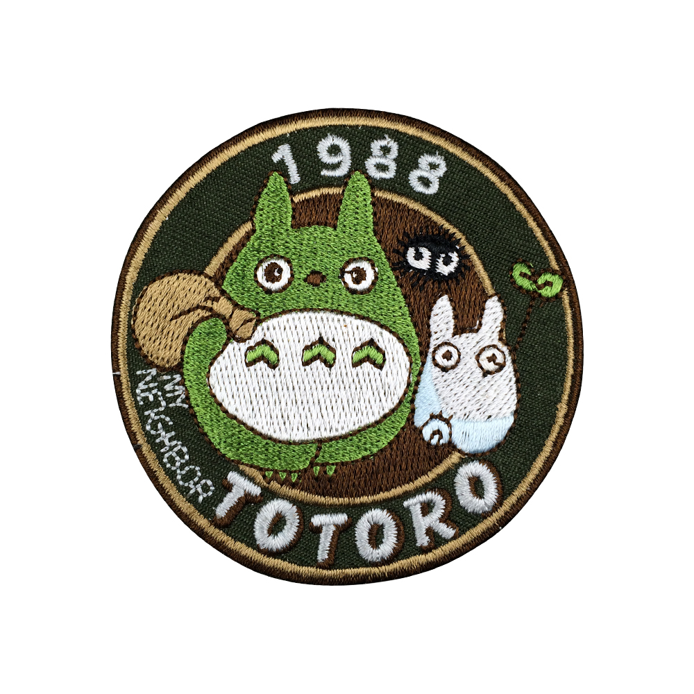 Totoro Embroidery Pattern Anime My Neighbour Totoro Sewing On Patch Embroidered Applique Badge Cloth Welcome To Send Me Your Drawing To Create Your Patch