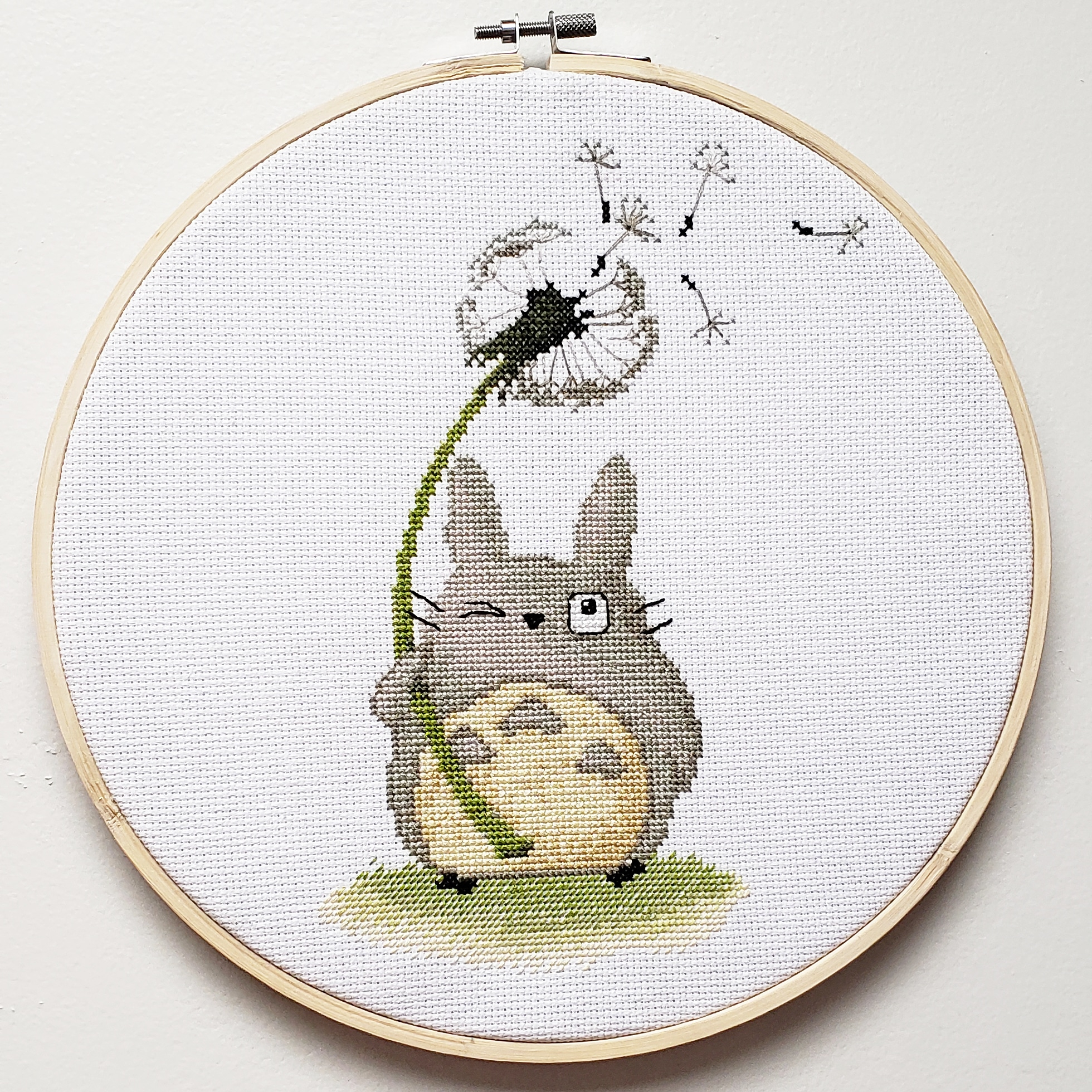 Totoro Embroidery Pattern Fo I Finally Finished Totoro He Is My 4th Ever Cross Stitch