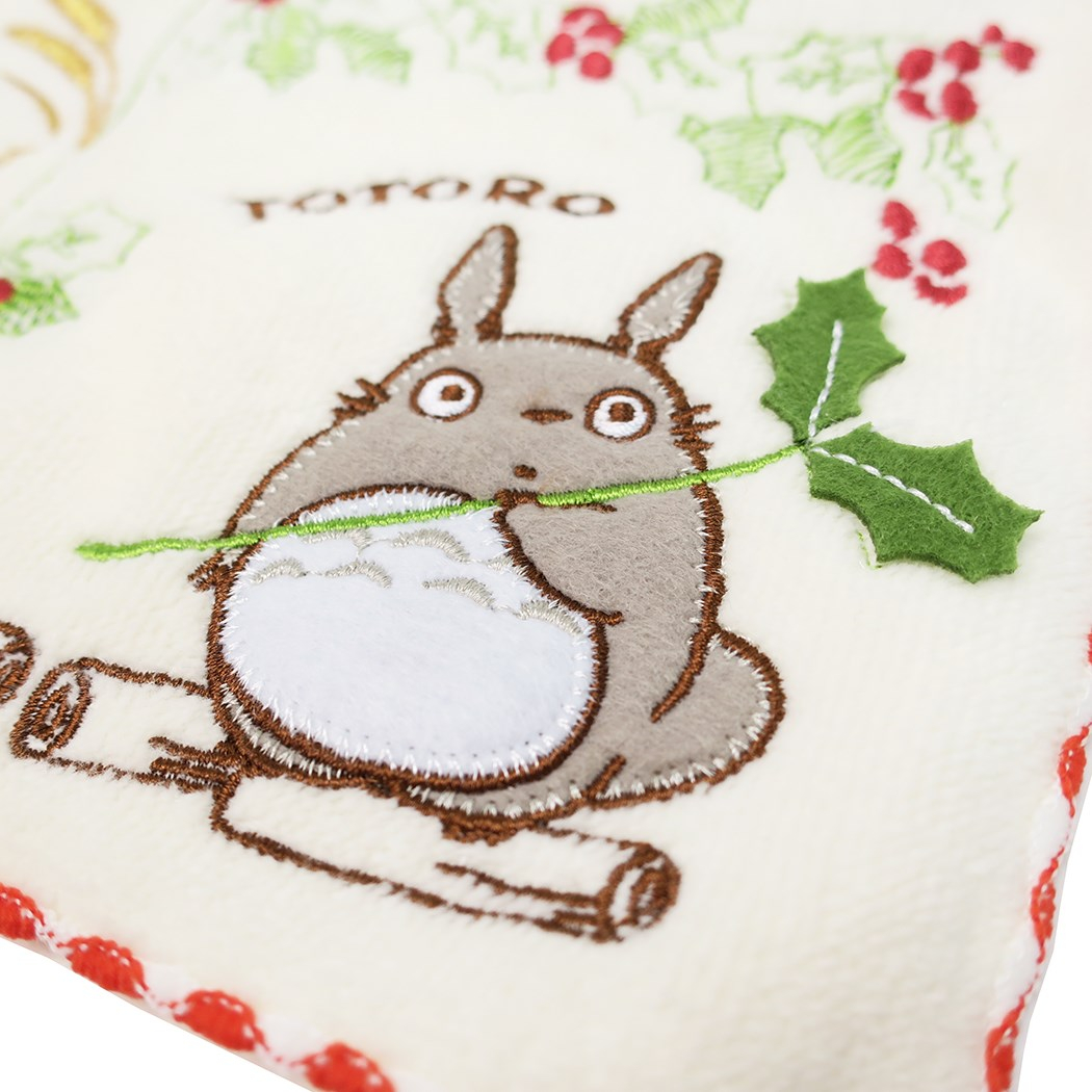 Totoro Embroidery Pattern I Read My Neighbor Totoro Mini Towel Entire Surface Embroidery Handkerchief Towel Flower And Collect Studio Ghibli 2525cm Gift Miscellaneous