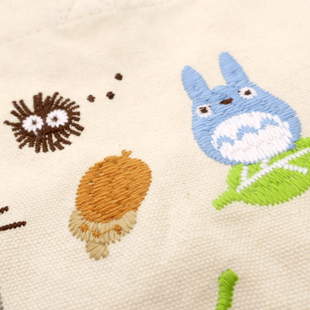 Totoro Embroidery Pattern My Neighbor Totoro Lunch Bag Embroidery Canvas Mini Thoth Acorn Weather Studio Ghibli 322011cm Lunch Bag Fancy Goods Mail Order Cinema