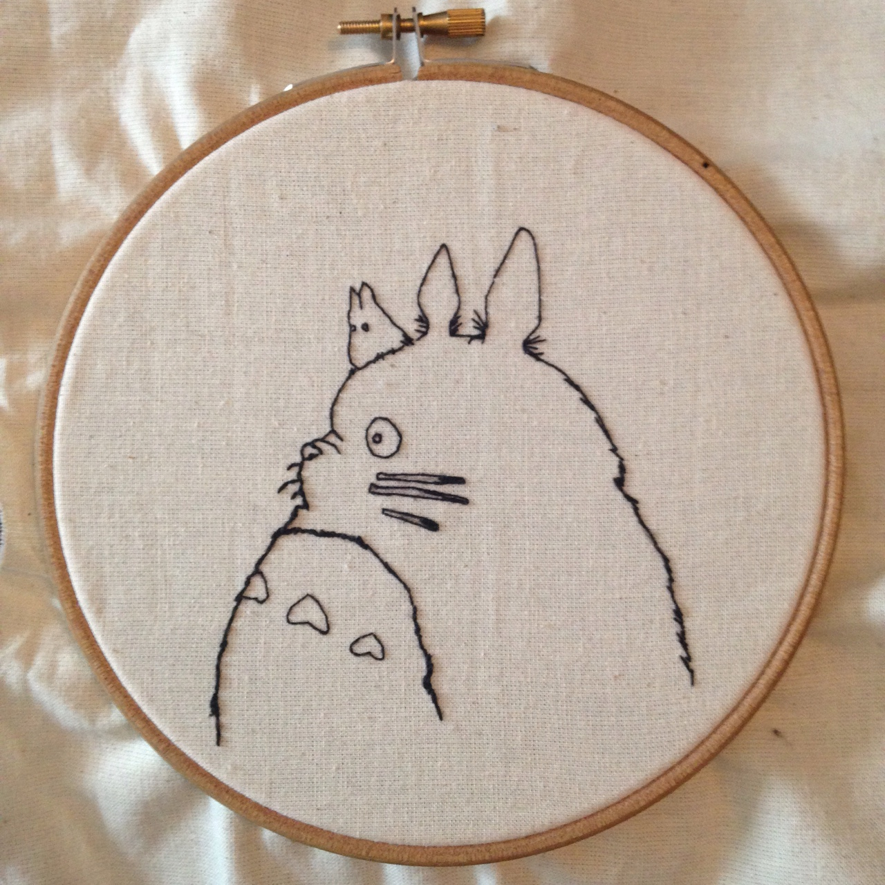 Totoro Embroidery Pattern My Neighbour Totoro Hand Embroidery Super Cute Depop