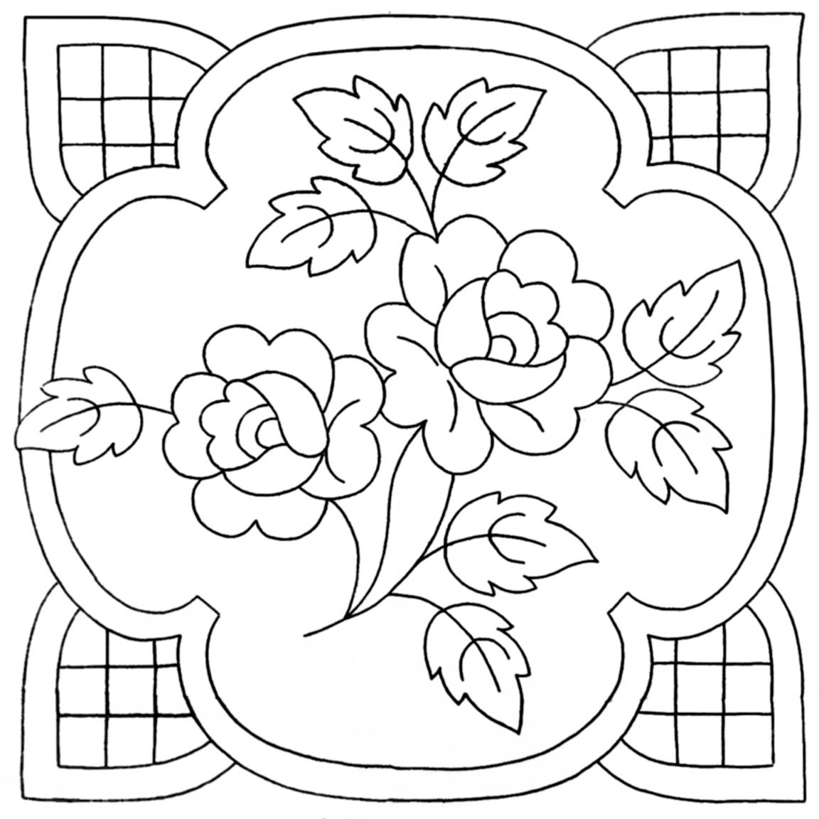 Transfer Embroidery Pattern Hand Quilting Designs From Vintage Embroidery Transfers Q Is For