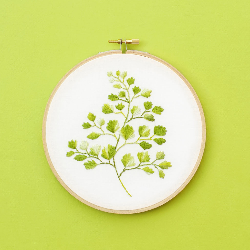 Transfer Embroidery Pattern To Fabric Free Embroidery Pattern Maidenhair Fern Lolli And Grace