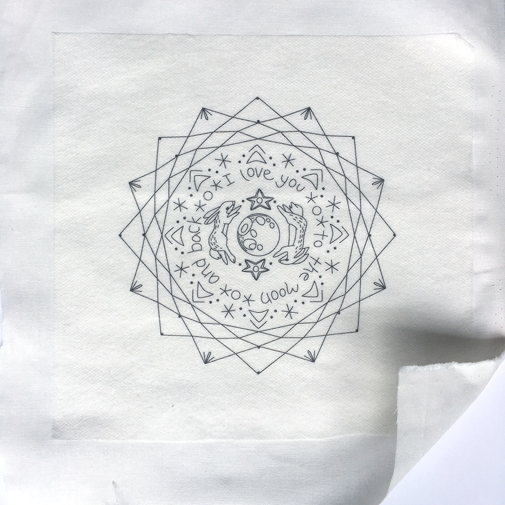 Transfer Embroidery Pattern To Fabric Little Dear Tracks The Easiest Way To Transfer Embroidery Patterns