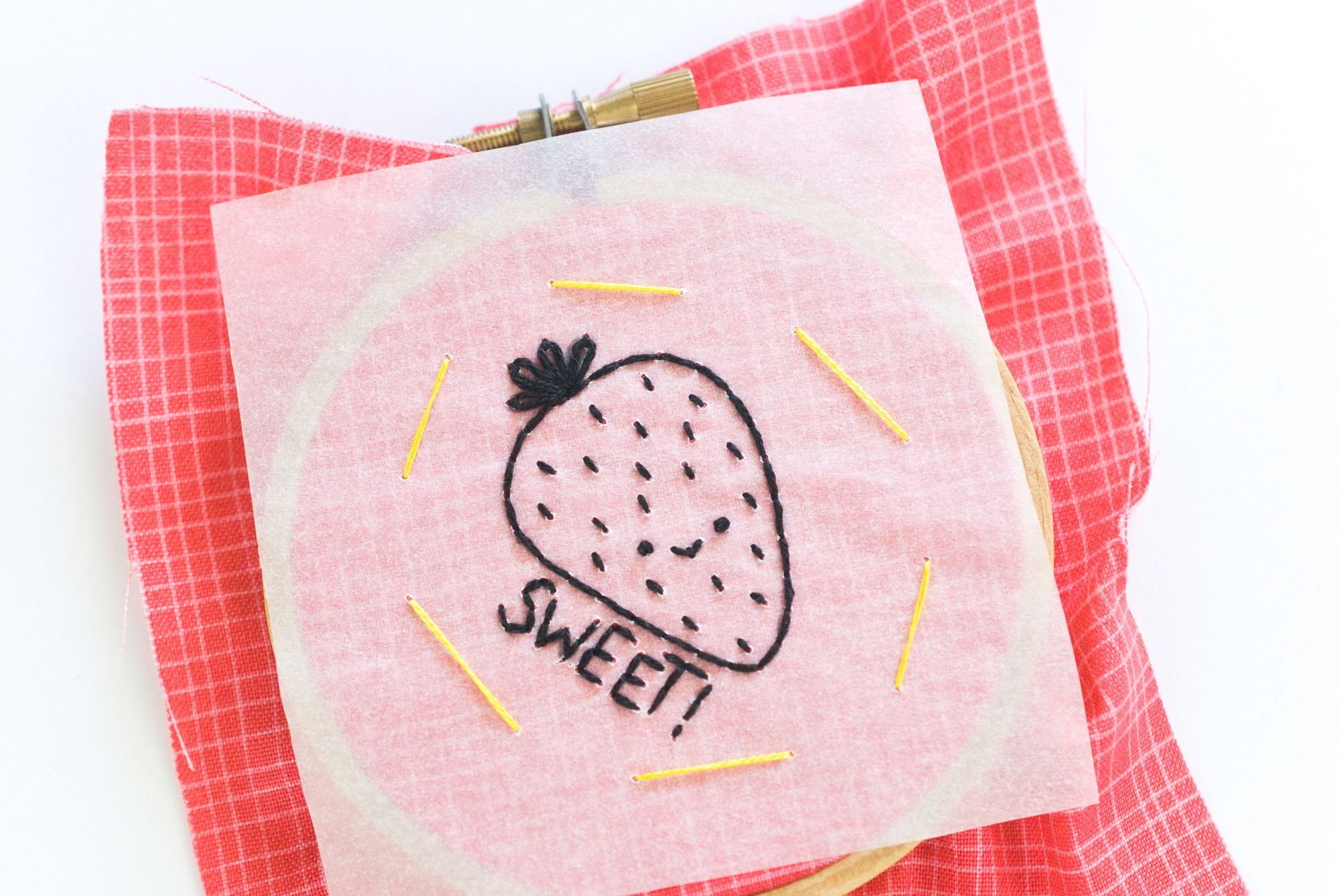 Transfer Embroidery Pattern To Fabric Using The Tracing Paper Embroidery Transfer Method