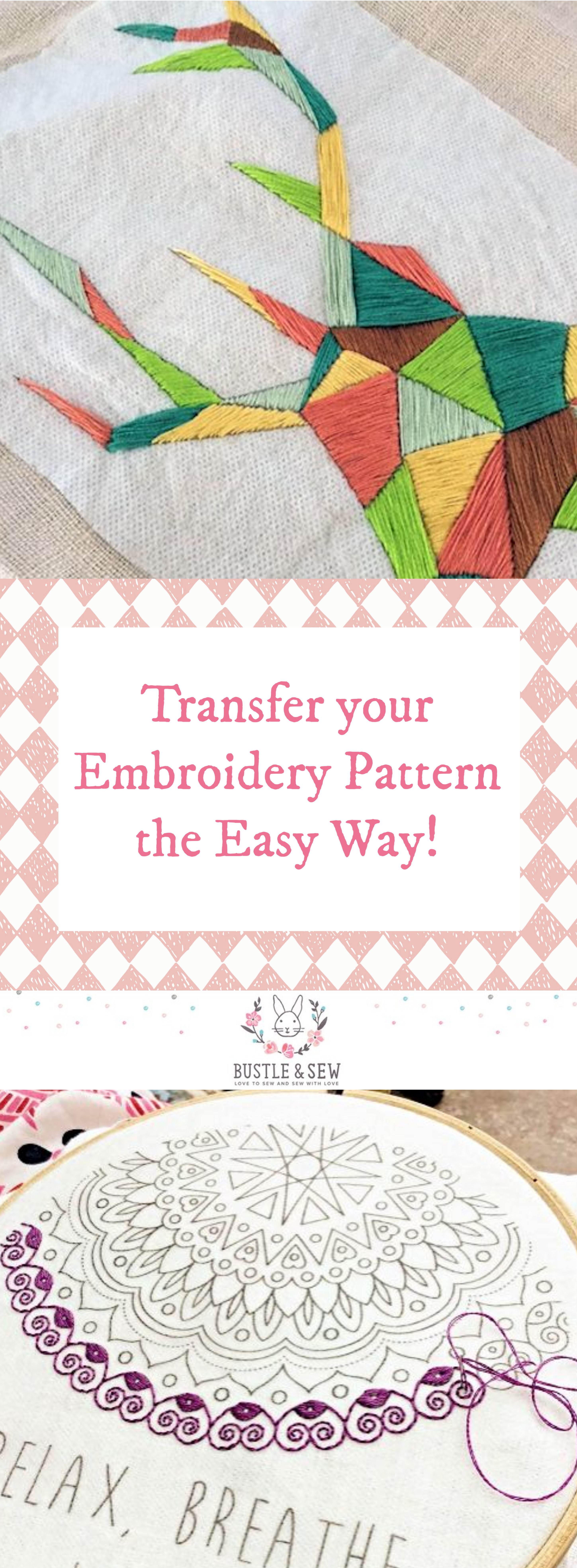 Transfer Embroidery Pattern Transferring Your Embroidery Pattern Using Sulky Sticky Fabri Solvy