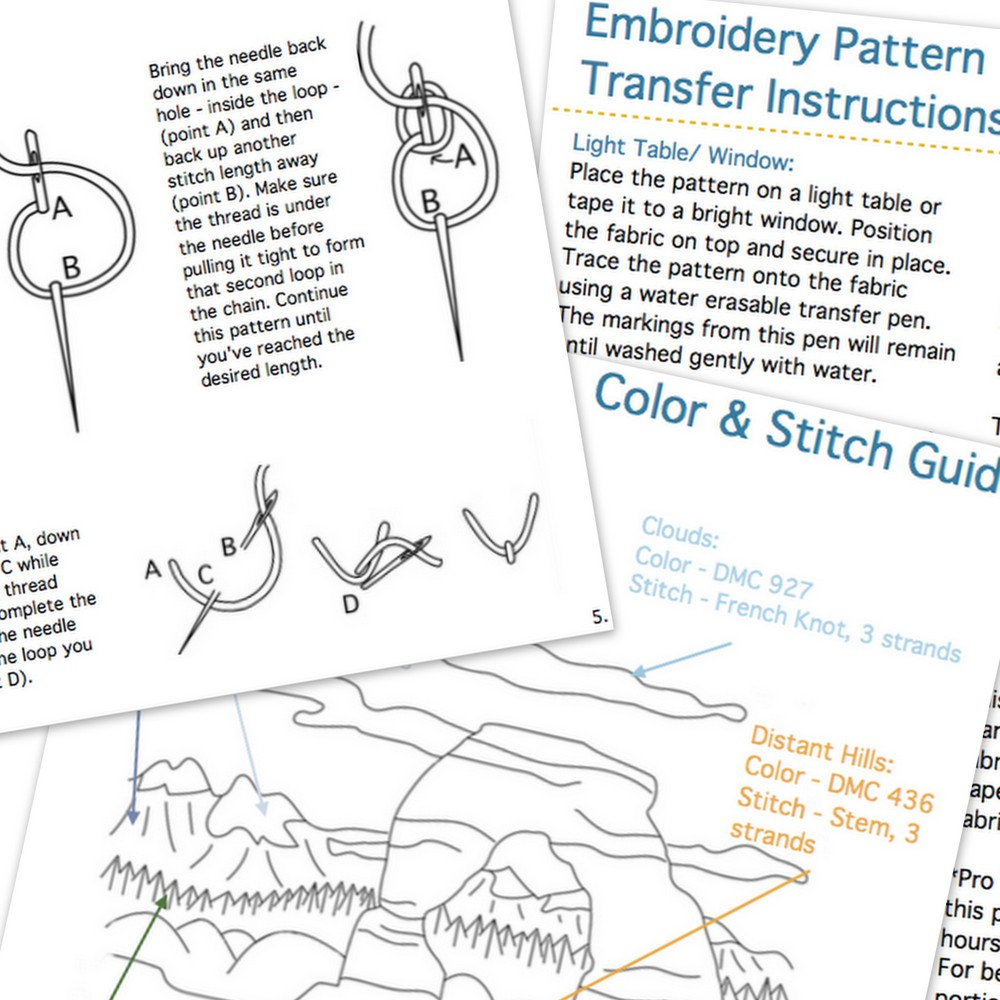 Transfer Patterns For Embroidery Utah National Parks Hand Embroidery Ebook