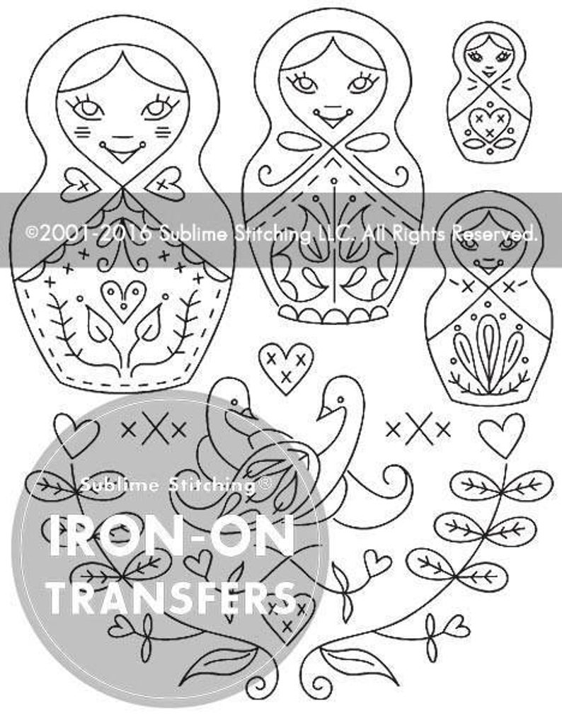 Transfer Patterns For Hand Embroidery Dutch Russian Iron On Hand Embroidery Transfer Patterns Modern Contemporary Designs Sublime Stitching