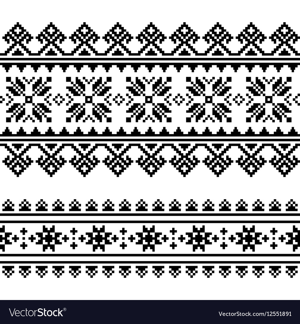 Ukrainian Embroidery Patterns Traditional Folk Ukrainian Embroidery Pattern
