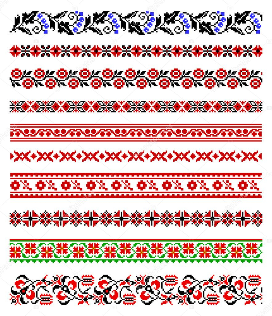 Ukrainian Embroidery Patterns Ukrainian Embroidery Ornaments Stock Vector Day908 4807086