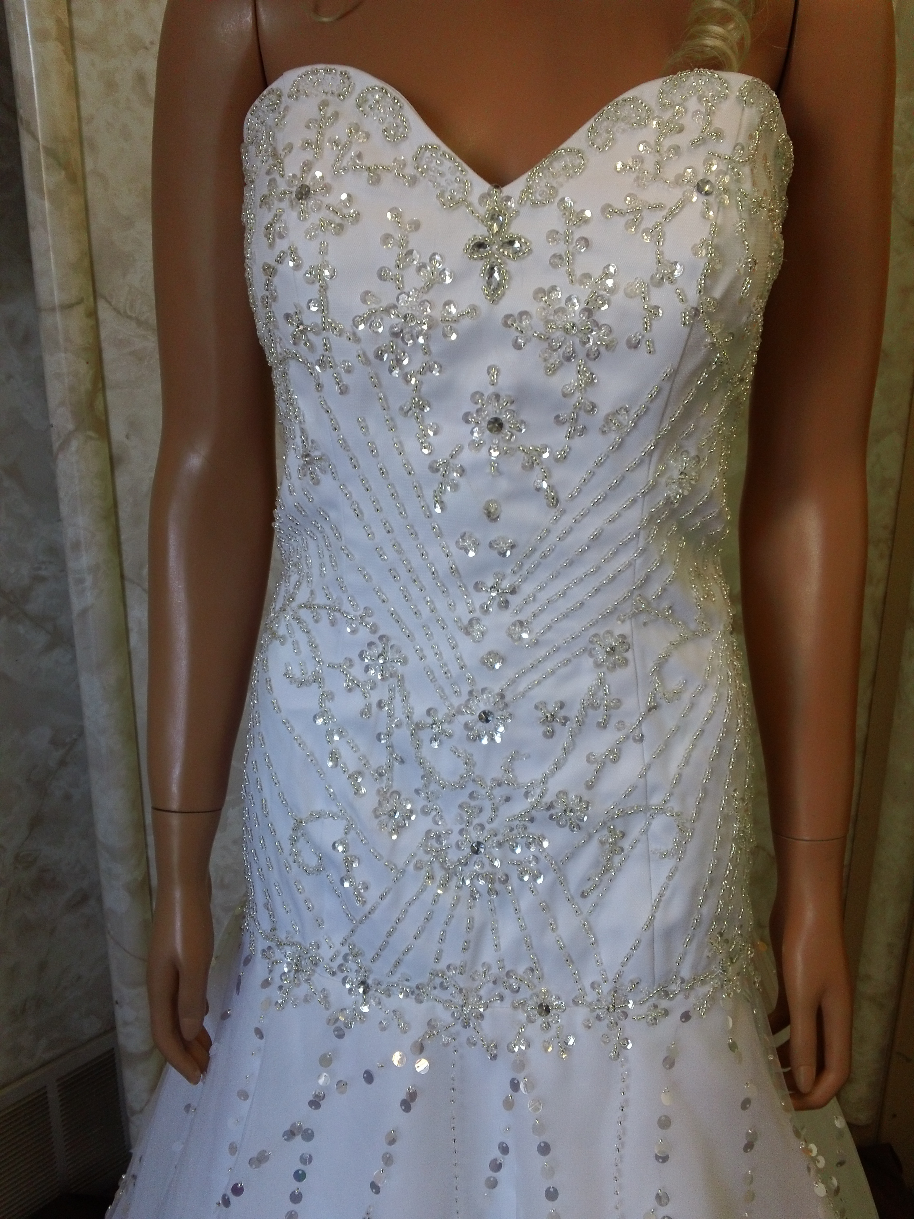 Wedding Dress Embroidery Patterns Beaded Wedding Dress
