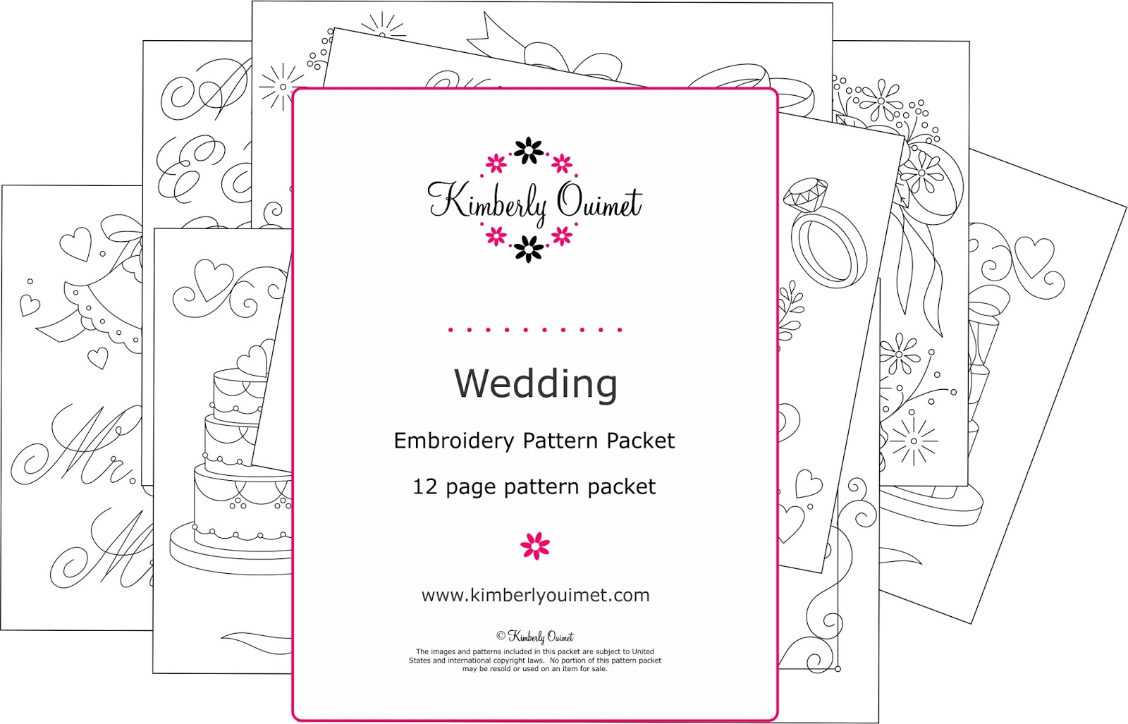 Wedding Embroidery Patterns Big B Wedding Embroidery Pattern