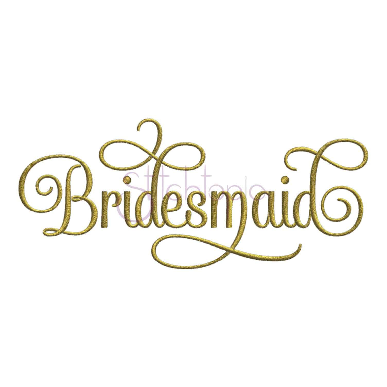 Wedding Embroidery Patterns Bridal Bridesmaid Embroidery Design