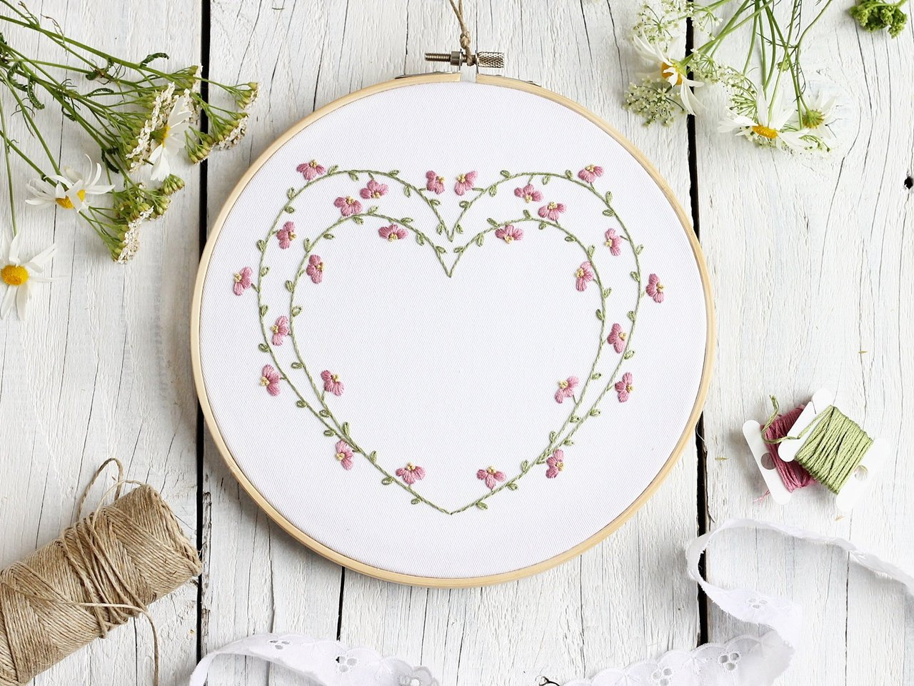 Wedding Embroidery Patterns Floral Hand Embroidery Patterns Heart Embroidery Pdf Diy Wedding Gift