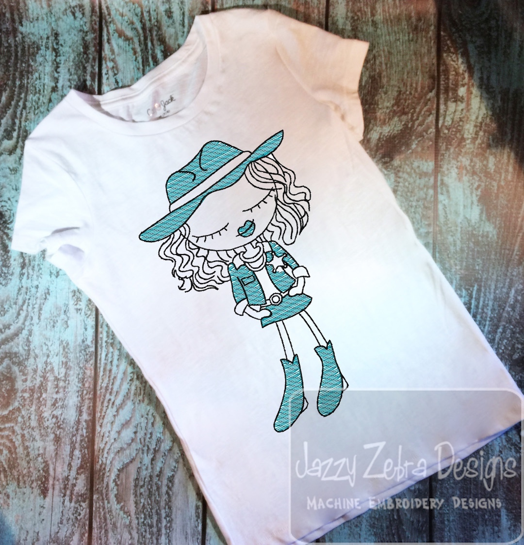 Western Embroidery Patterns Swirly Girl Cowgirl 2 Sketch Embroidery Design Cowgirl Embroidery Design Girl Embroidery Design Sketch Embroidery Design Western Embroidery