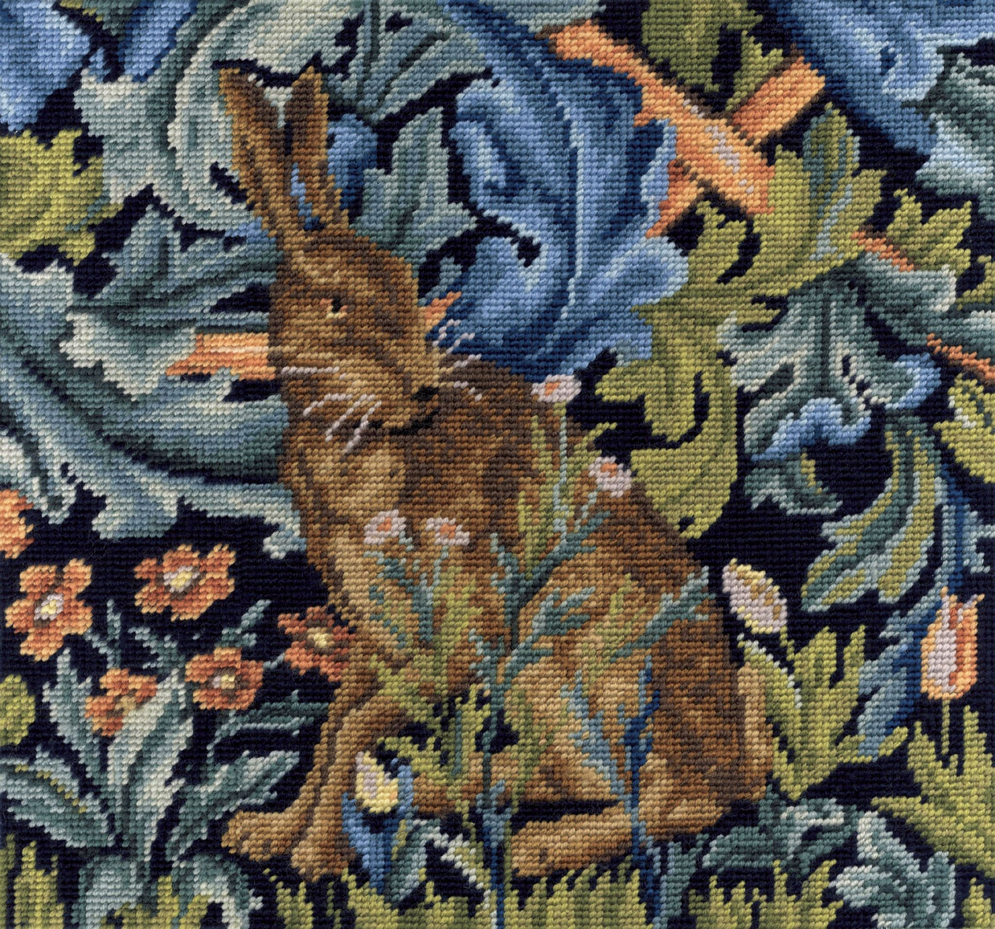 William Morris Embroidery Patterns Dmc The Hare William Morris Va Tapestry Cushion Front Kit